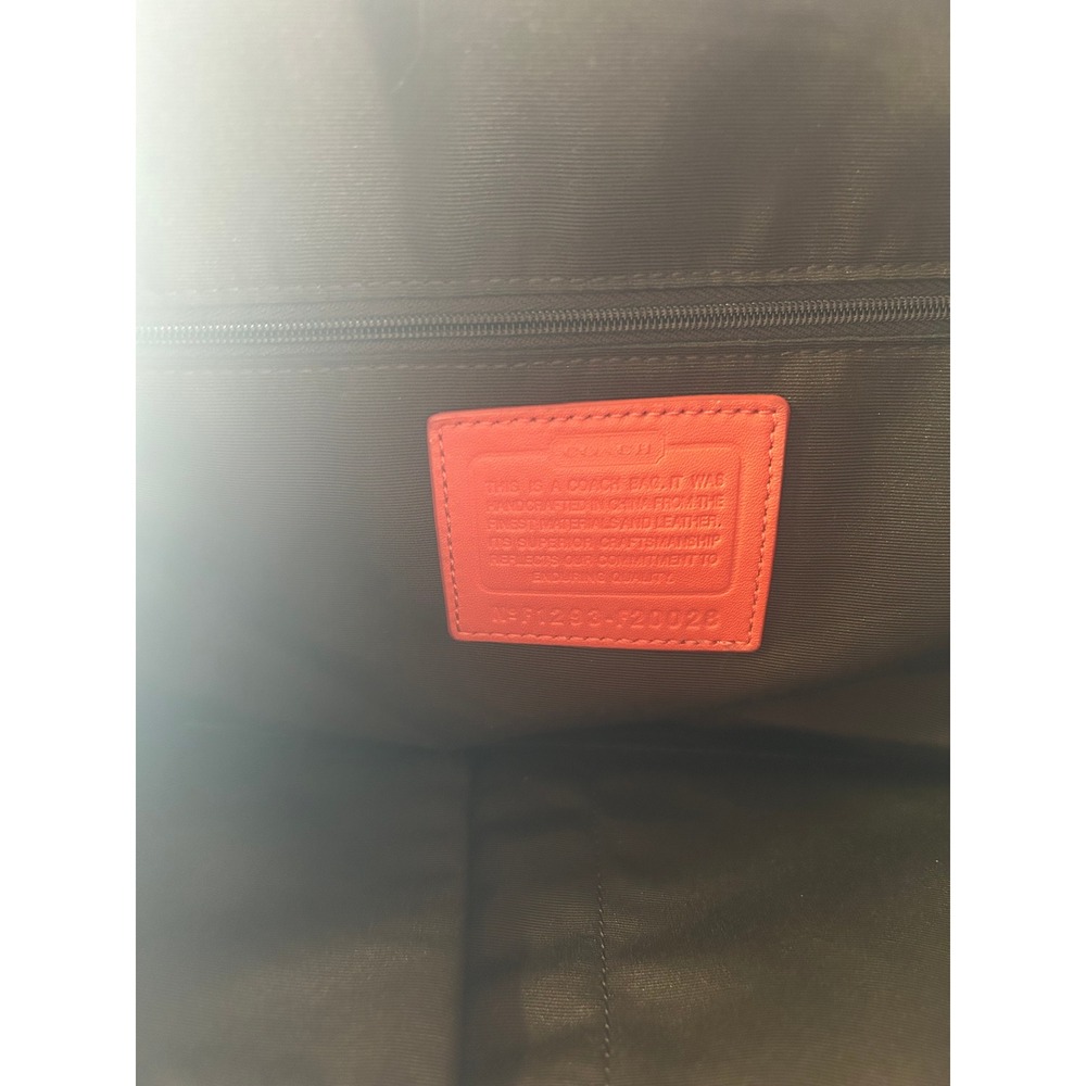 Coach Orange Patent Leather Signature C Bag #81 - Picture 4 of 12